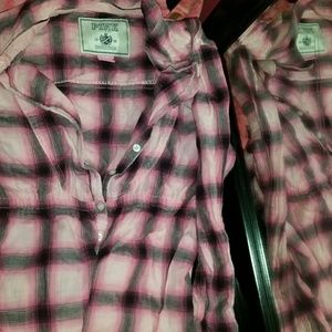 Vs pink plaid shirt