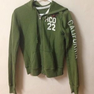 Hollister zip up hoodie.