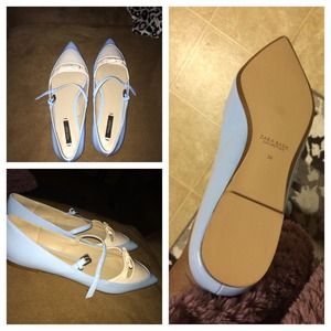 Zara blue flats size 7.5 nwot