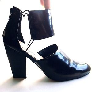 Alexander Wang inspired cutout ankle boots.