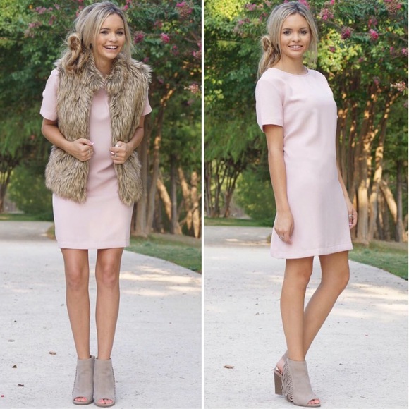 Boutique Dresses & Skirts - SOLD OUT // Blush Shift Dress