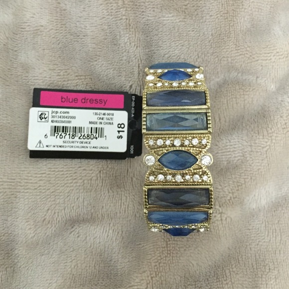 Dressy blue/gold bracelet
