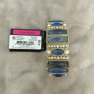 Dressy blue/gold bracelet