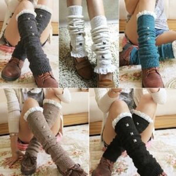 💥REDUCED💥Leg Warmers with Lace and Studs. - Picture 1 of 1