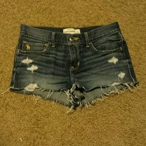 Abercrombie distressed shorts