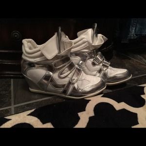 Bamboo brand!! Really cute wedge high tops