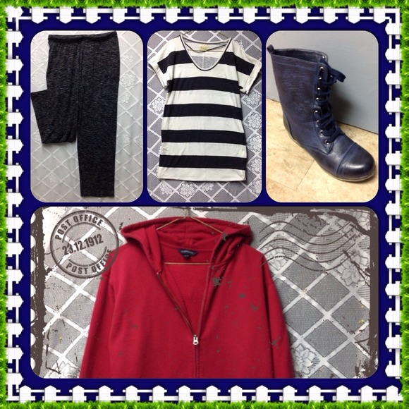 Red Lands End Sweatshirt-NWOT-$8.00