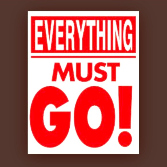 I'm cleaning out my closet!!