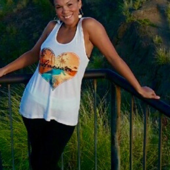 Hawaii cute racer back tank