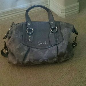 Coach grey purse