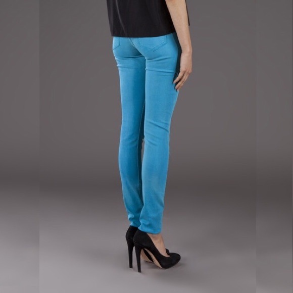 THVM High Rise Skinny Jeans Lapis Blue 27 - Picture 2 of 4