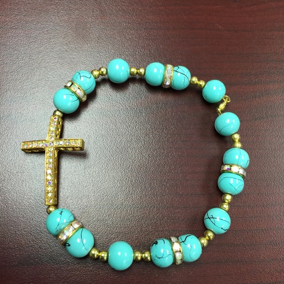 Handcrafted beaded anklet