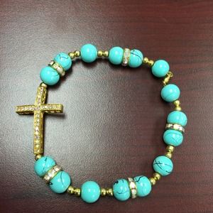 Handcrafted beaded anklet