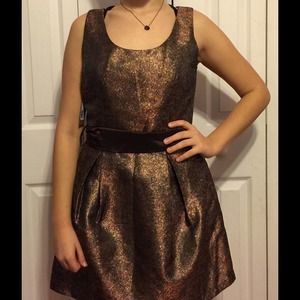 Sparkly Golden Brown Formal Dress