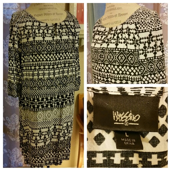 And another black and white dress with
