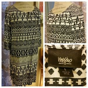 And another black and white dress with
