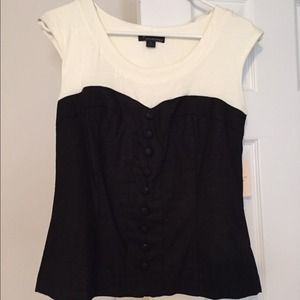 Black and white top