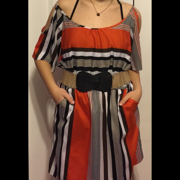 Multi Colored Striped Dress
