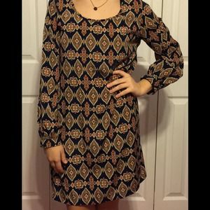 Aztec Print Dress
