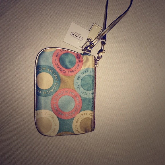Brand new, never used, Coach wristlet