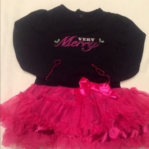 9 month girls Christmas tutu dress
