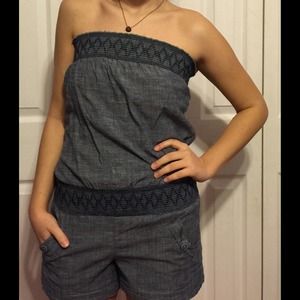Navy Romper