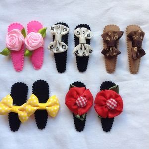 Hair snap clips 5 pairs