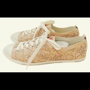 SOLD {tradesy} Prada Laser Cut Sneakers-Blush