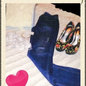 🌟BUNDLE🌟New Paige "Skyline Ankle" Floral heels