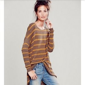 Free People Slouchy Stripe Pullover sweater
