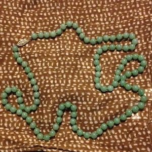 Price Reduced ‼️Jade Necklace With 14k Gold Clasp