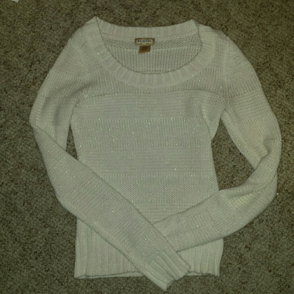 Sparkly white sweater