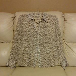 Antique Modern Floral Blouse