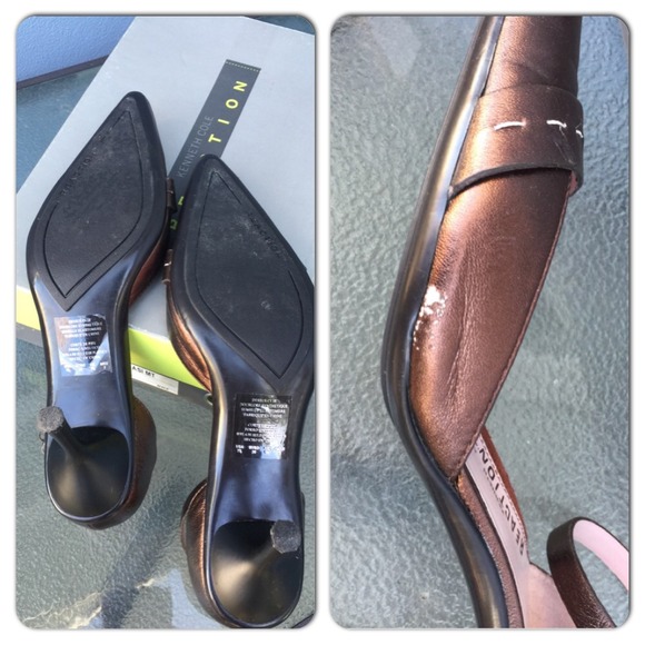 T2 LOWEST REDUCED! Pointy toe ankle strap heels. - Picture 4 of 4