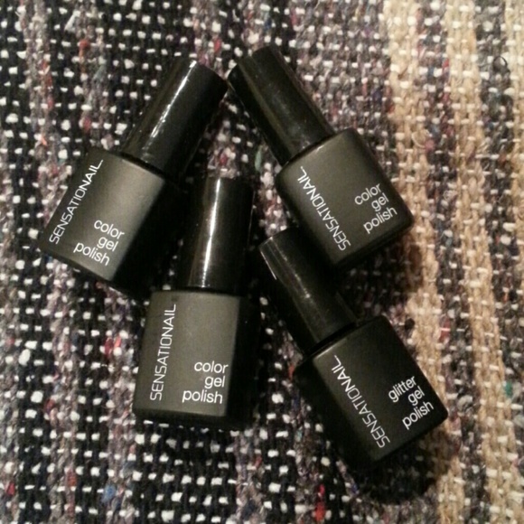 Set Of 4 Sensationail Gel Nail Polish