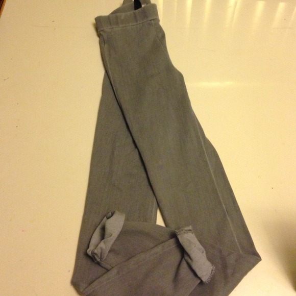 Solid gray jeggings