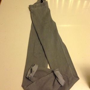 Solid gray jeggings