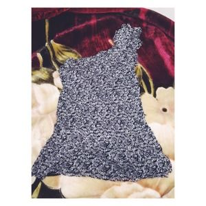 Express Floral print one shoulder top