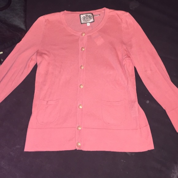 Juicy couture cardigan with gold detail buttons