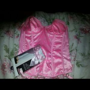 Victoria secret corset with matching thigh highs