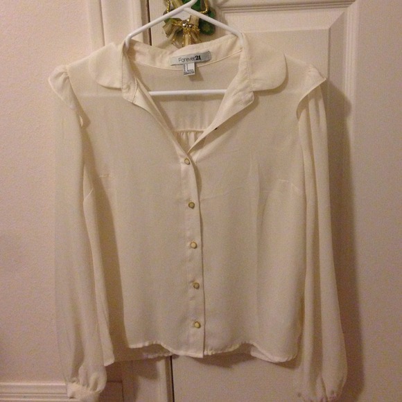 Forever 21 semi-sheer blouse