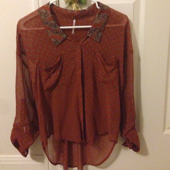 Free people sheer blouse