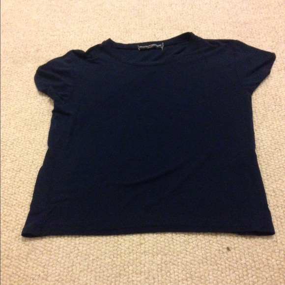 blue crop top NWOT