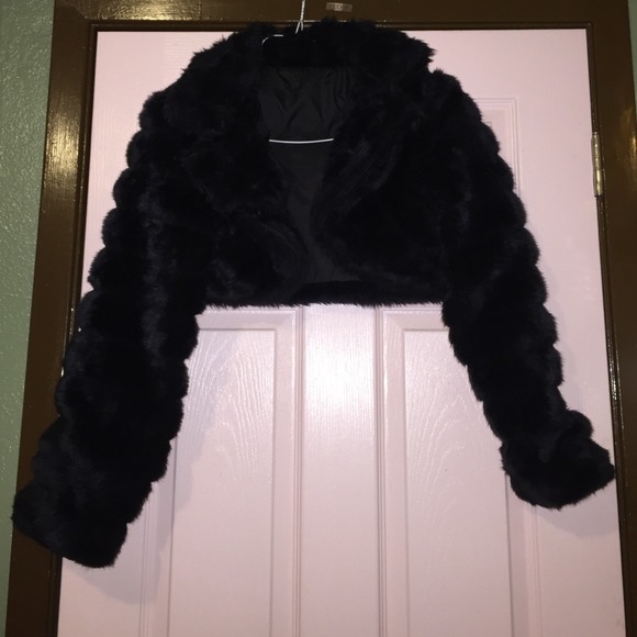 black colour half jacket