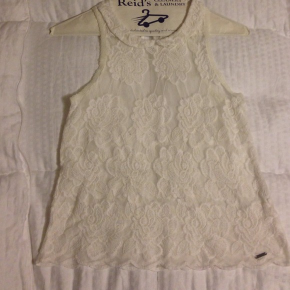 Abercrombie and fitch sheer floral tank top