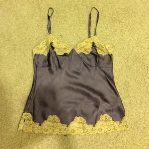 Express Design Studio silk and lace cami/tank.