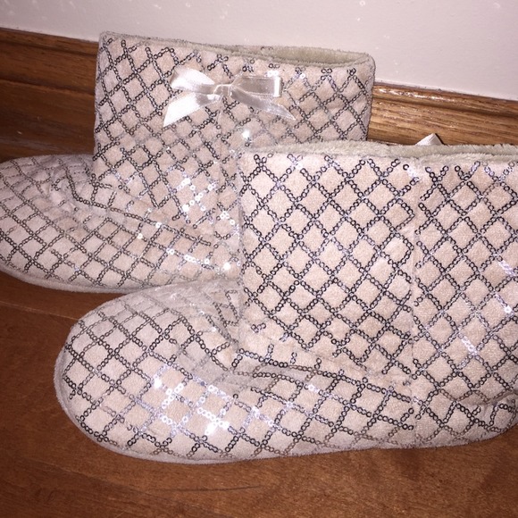Sequin slippers