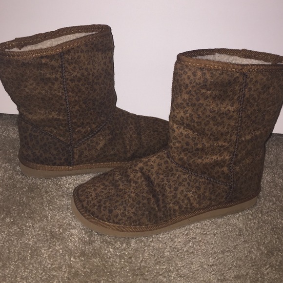 Shirt and Leopard print boots bundle. On hold.