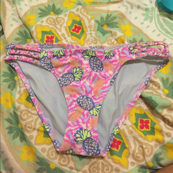 Pineapple print bikini bottom