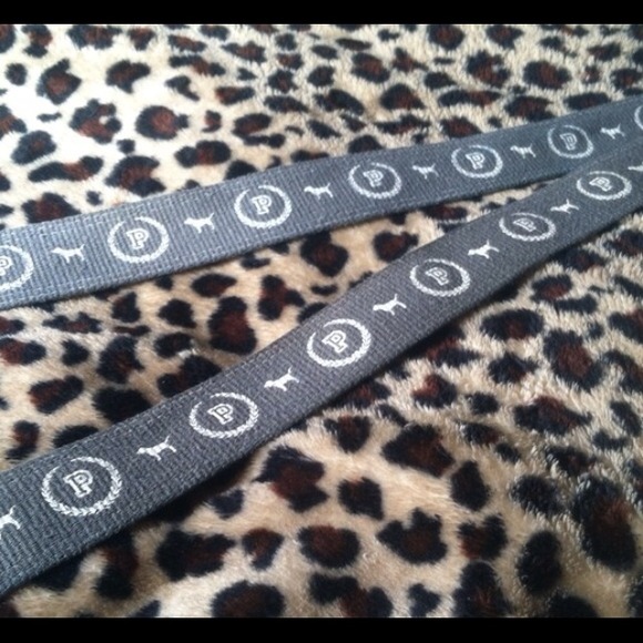 Victoria's Secret Love Pink grey and white belt